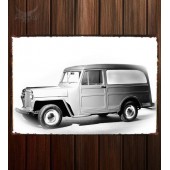 Металлическая табличка Willys Jeep Wagon Panel Delivery